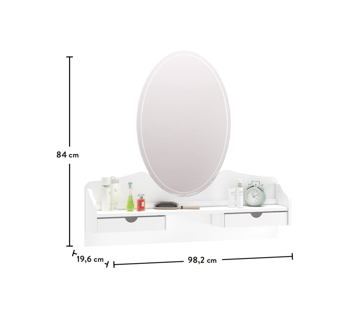 Rustic White Dresser Mirror - ON ORDER ONLY