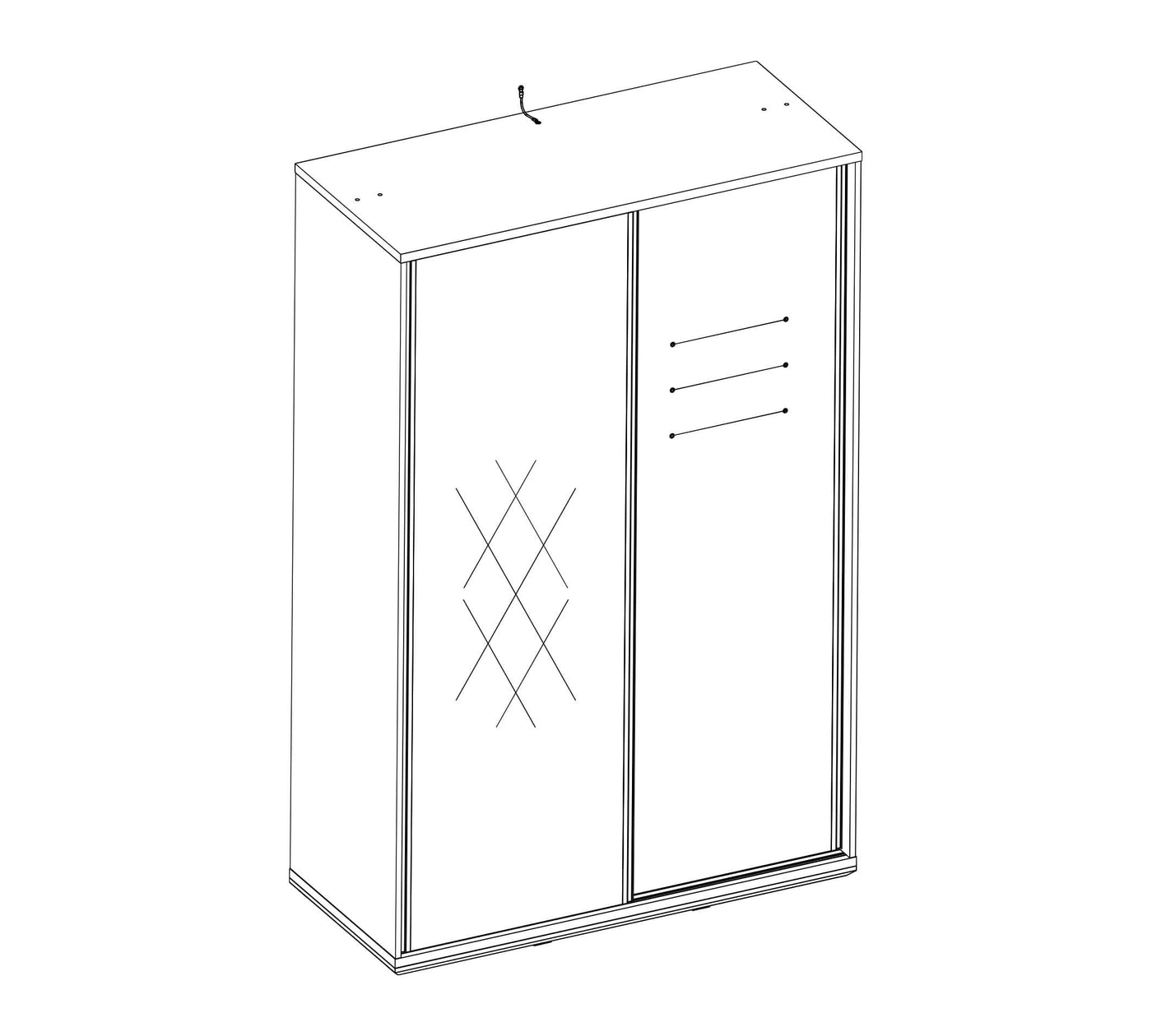 Duo Small Sliding Wardrobe