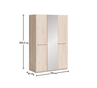 Duo 3 Doors Wardrobe - ON ORDER ONLY