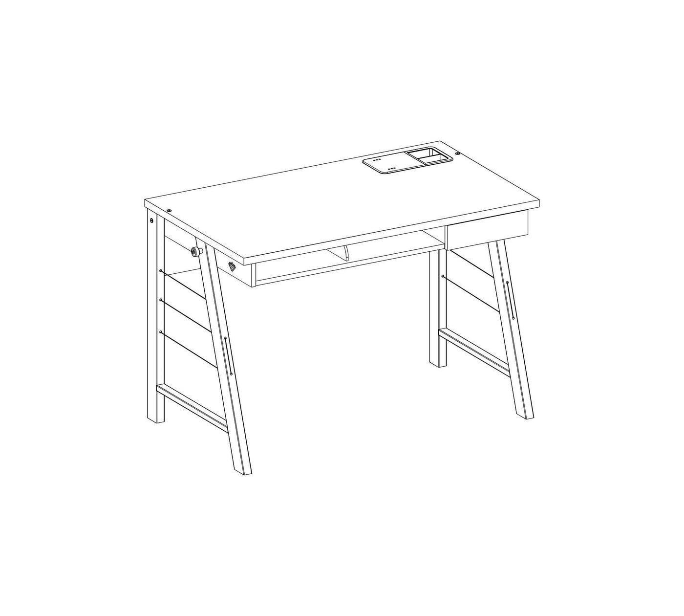 Duo Medium Study Desk - ON ORDER ONLY