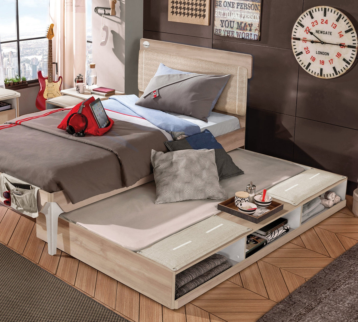 Duo Pull-out Bed With Partitions [90x190 Cm] - ON ORDER ONLY