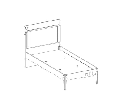 Duo Line Bed [100x200 Cm] - ON ORDER ONLY