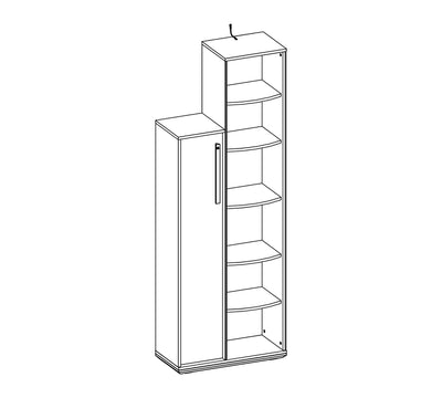 Duo Bookcase With Storage - ON ORDER ONLY