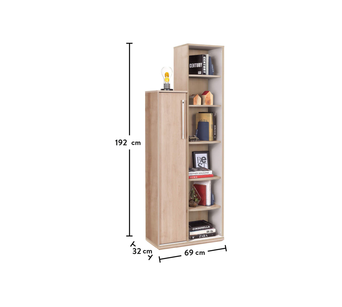 Duo Bookcase With Storage - ON ORDER ONLY
