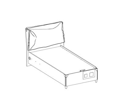 Duo Bed With Base [100x200 Cm] - ON ORDER ONLY