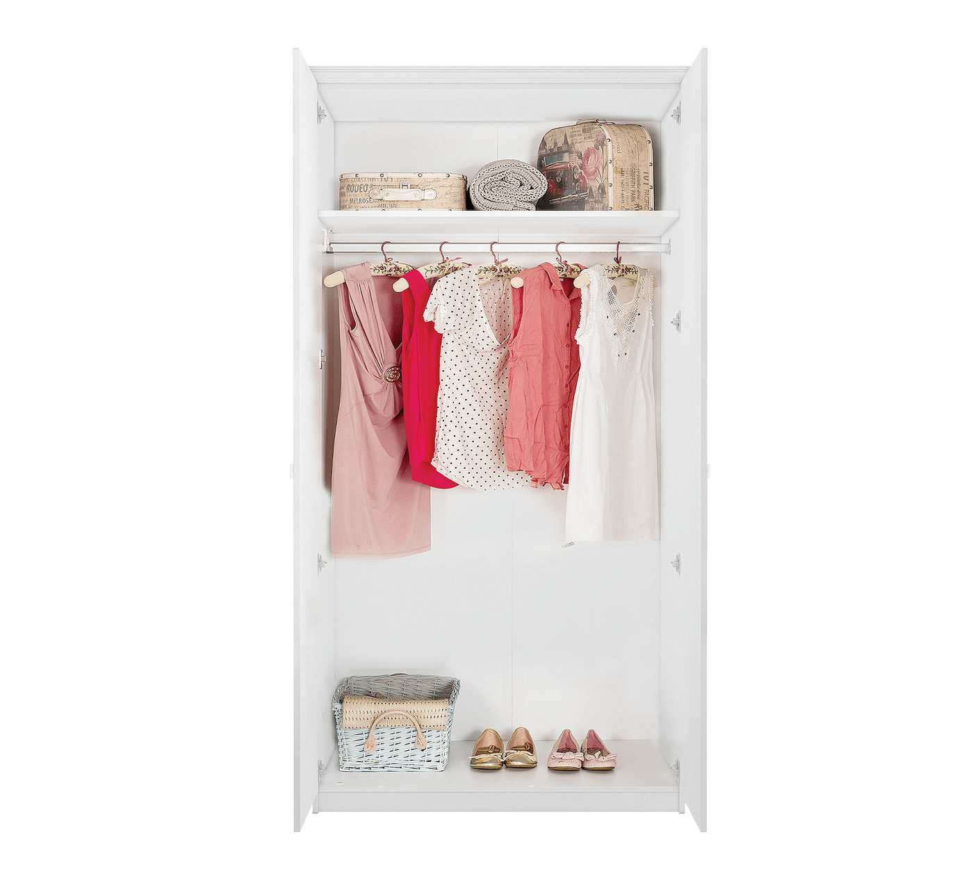 Selena Grey 2 Doors Wardrobe
