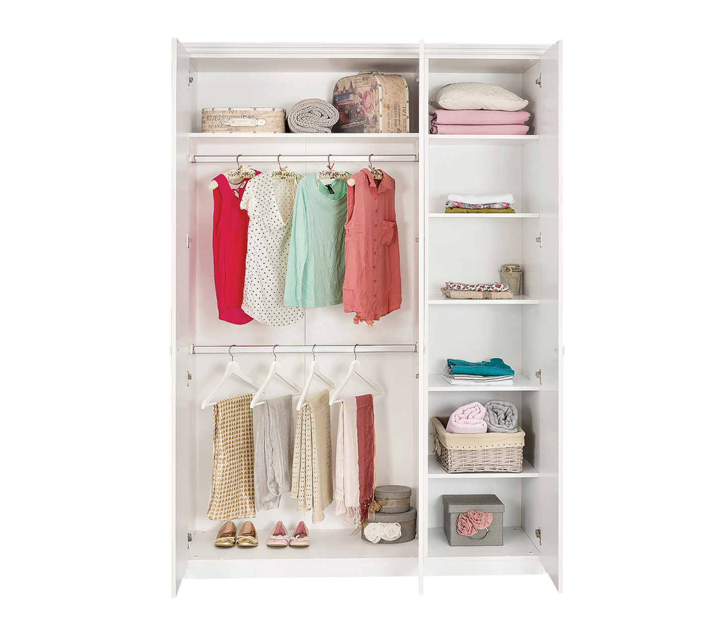 Selena Grey 3 Doors Wardrobe