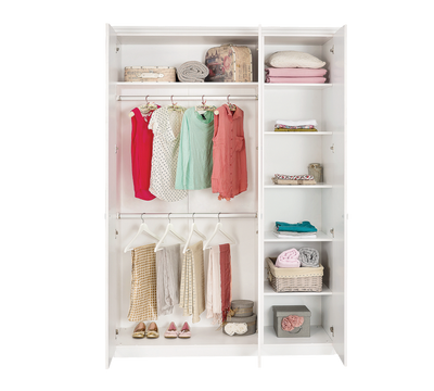 Selena Grey 3 Doors Wardrobe