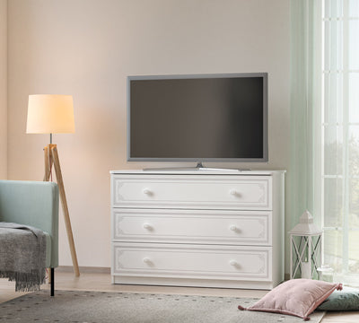 Selena Grey Large Dresser