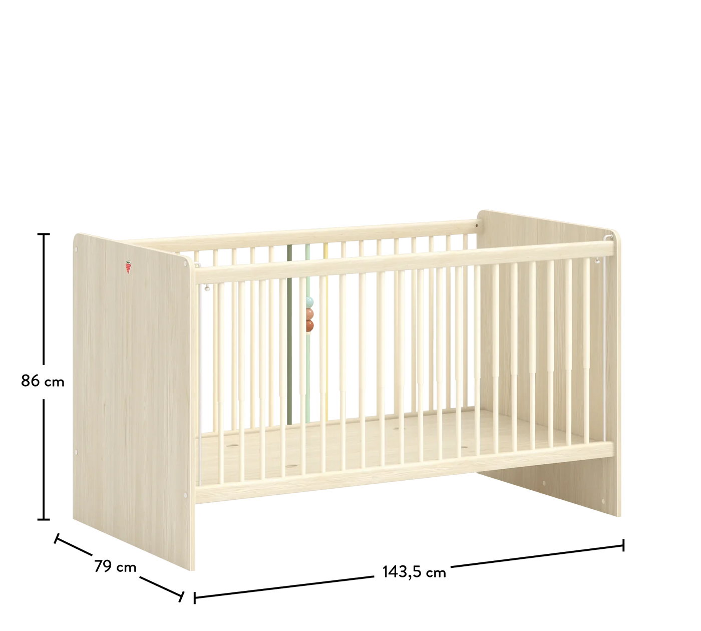 Montes Natural Lift Baby Bed [70x140 Cm]