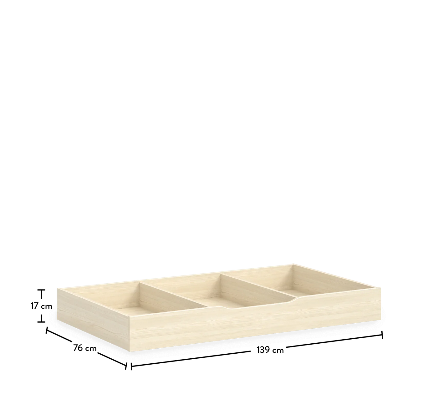 Montes Natural Bottom Drawer [70x140 Cm]