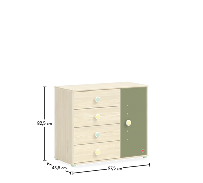 Montes Natural Dresser With Cover
