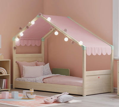 Montes Natural Side Roof Bed [90x200 Cm]
