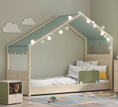 Montes Natural Side Roof Bed [90x200 Cm]