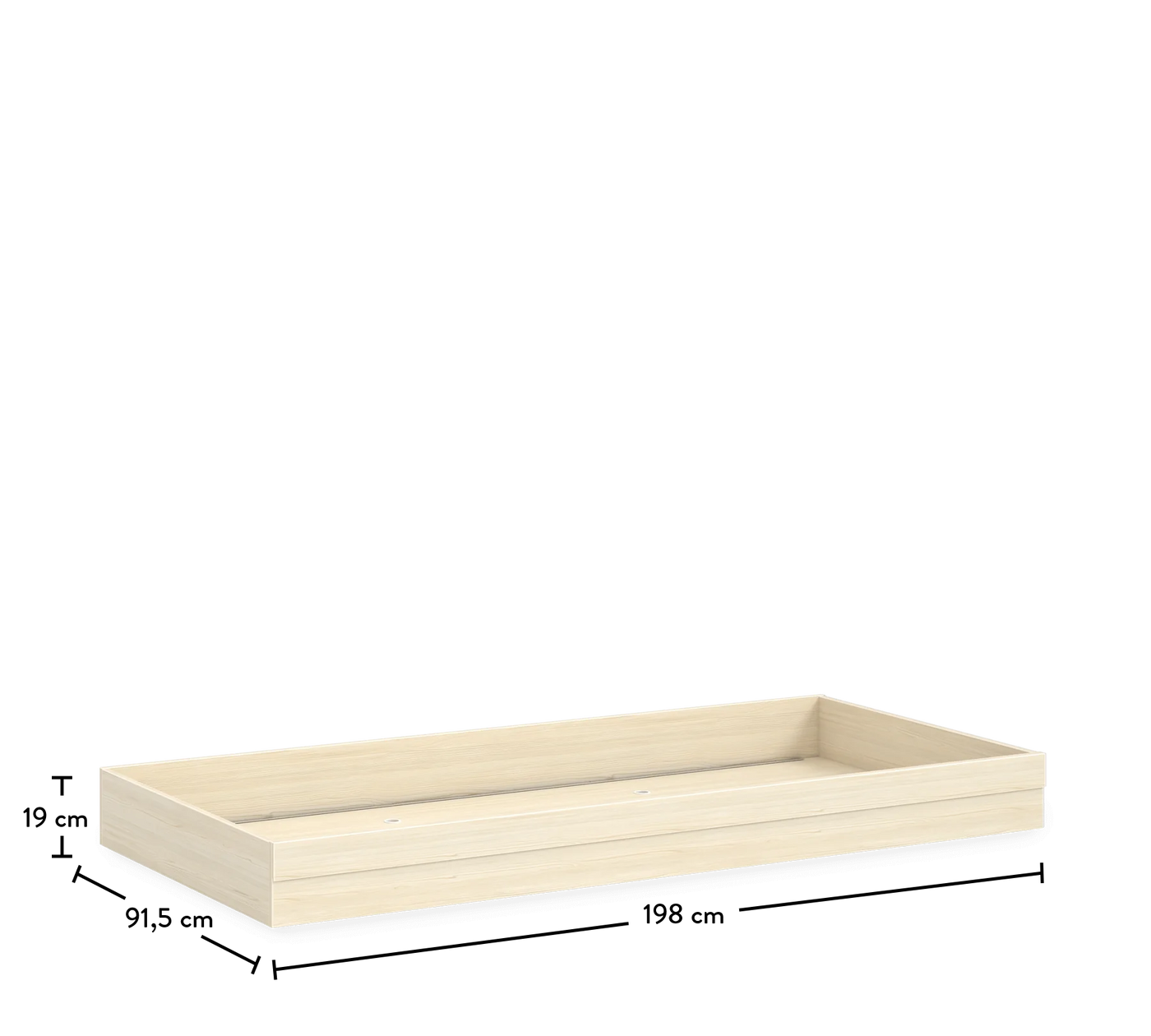 Montes Natural Pull Out Bed [90x190 Cm]