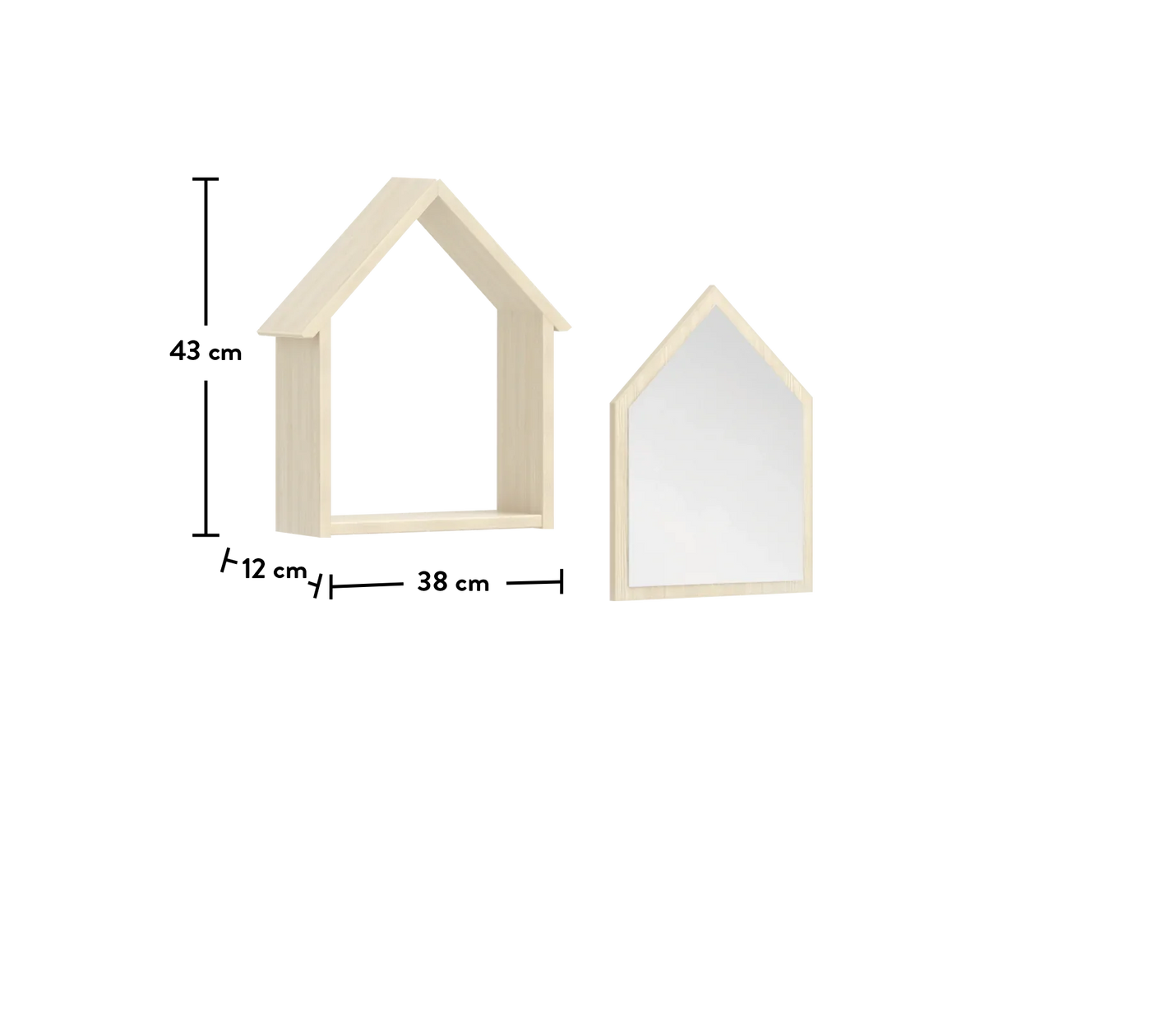 Montes Natural Fence Mirror Set