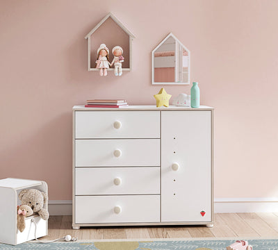 Montes White Dresser With Cover - ON ORDER ONLY
