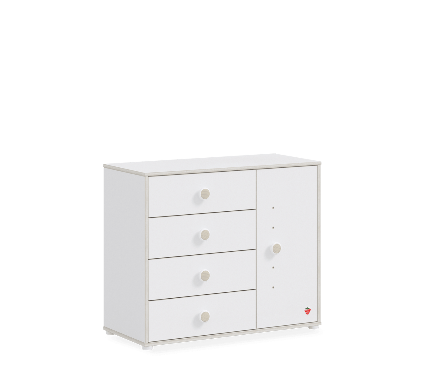 Montes White Dresser With Cover - ON ORDER ONLY