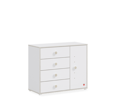 Montes White Dresser With Cover - ON ORDER ONLY