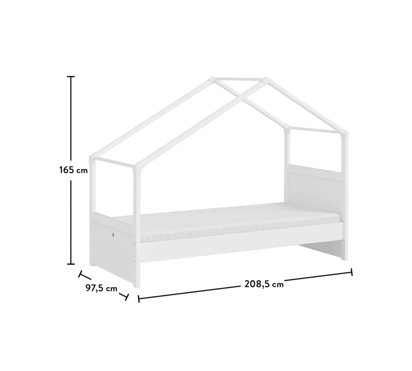 Montes White Side Roof Bed [90x200 Cm]