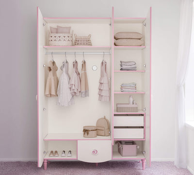 Princess 3 Doors Wardrobe - ON ORDER ONLY
