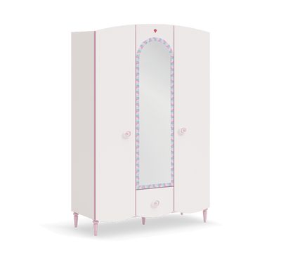 Princess 3 Doors Wardrobe - ON ORDER ONLY