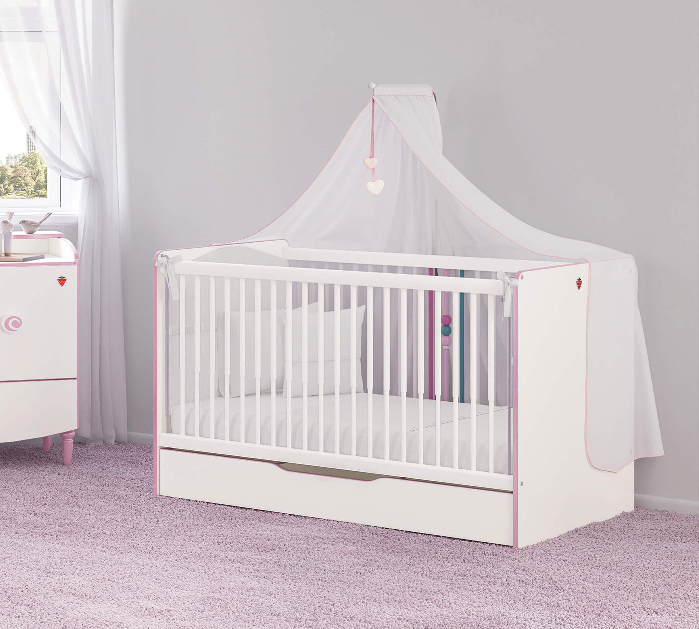 Princess Baby Bed Whith Lift [70x140 Cm] - ON ORDER ONLY
