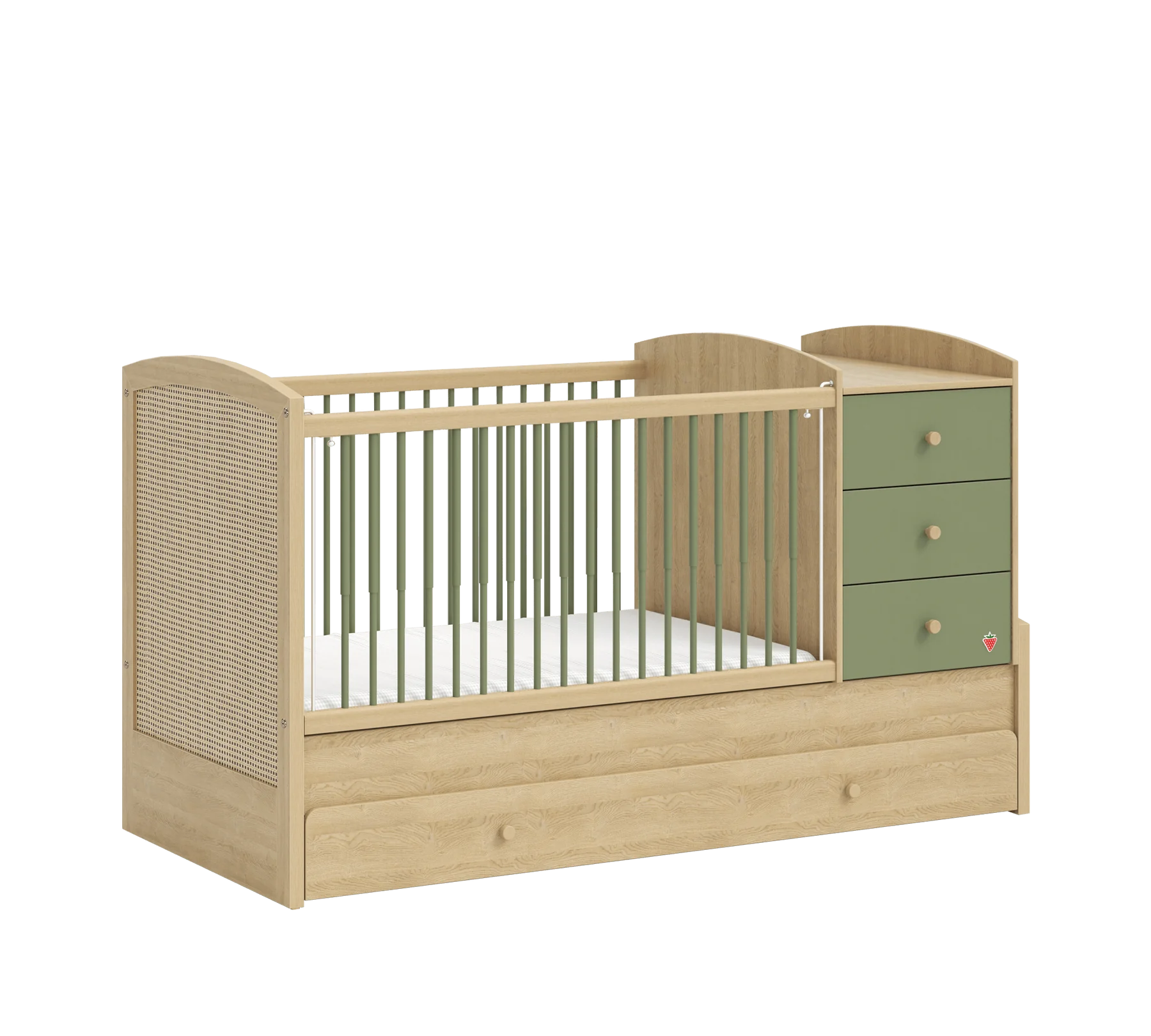 Loof Baby Convertible Bed [80x180 Cm] Cilek Mauritius