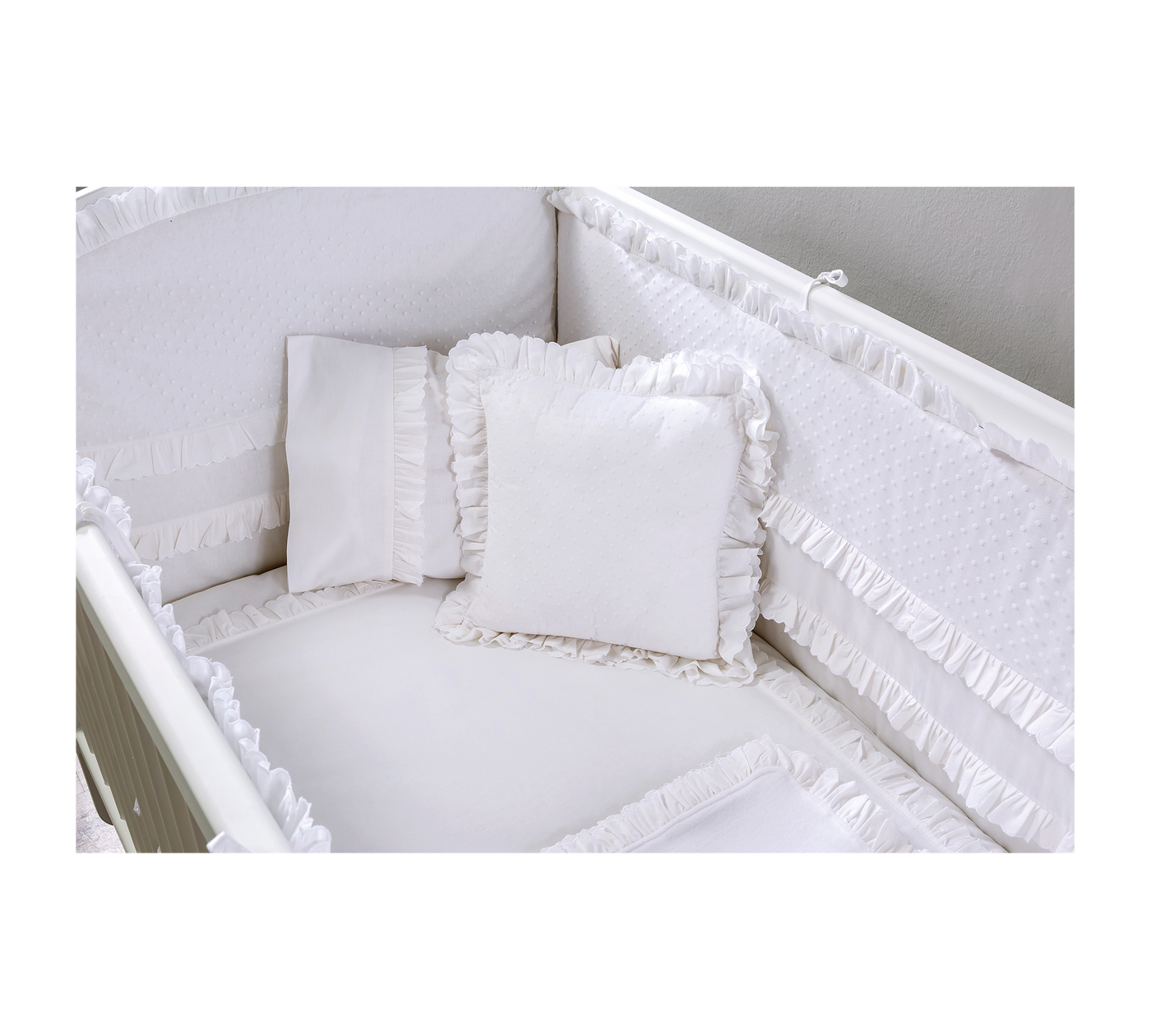 White Baby Bedding Set [70x130 Cm] - ON ORDER ONLY