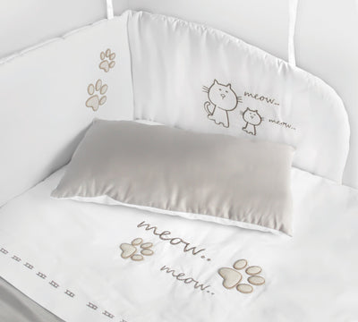 Cat Boy Bedside Cot Bedding Set [90x50 Cm]