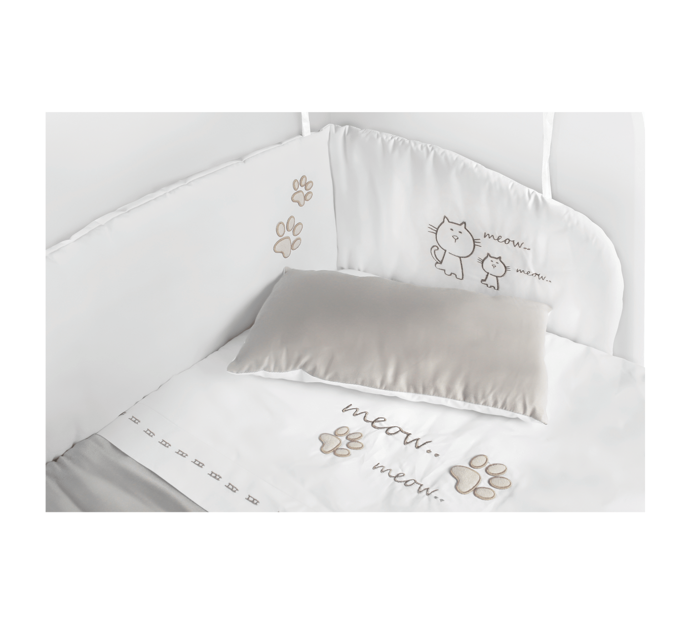 Cat Boy Bedside Cot Bedding Set [90x50 Cm]