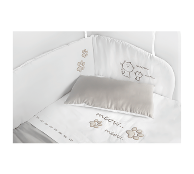 Cat Boy Bedside Cot Bedding Set [90x50 Cm]