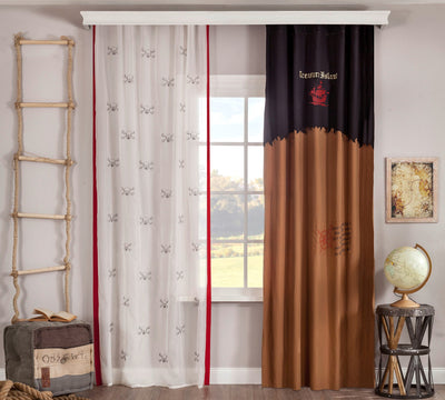 Pirate Sheers Curtains [140x260 Cm]