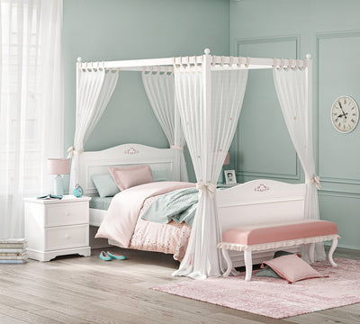 Rustic White Canopy Sheer - ON ORDER ONLY
