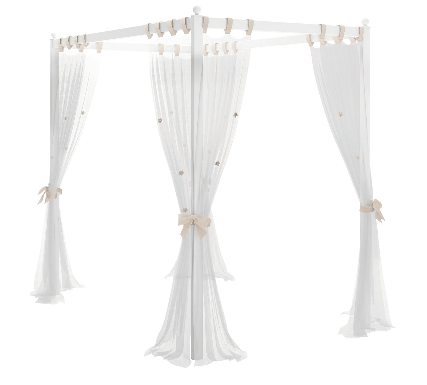 Rustic White Canopy Sheer - ON ORDER ONLY