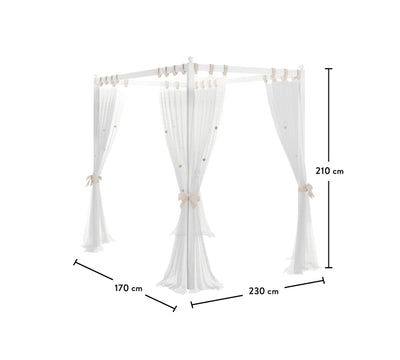 Rustic White Canopy Sheer - ON ORDER ONLY