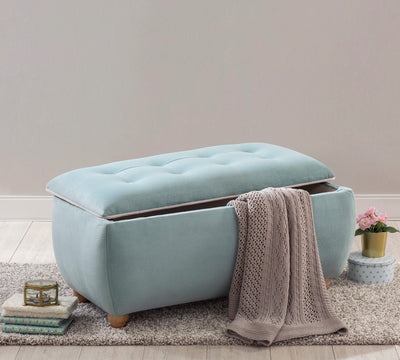 Storage Ottoman Blue