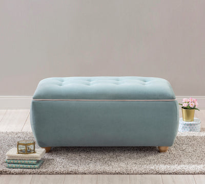 Storage Ottoman Blue