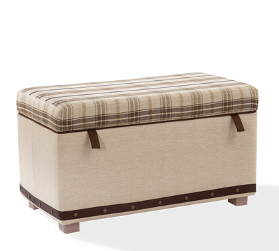 Storage Ottoman Plaid