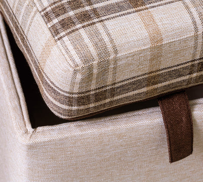 Storage Ottoman Plaid