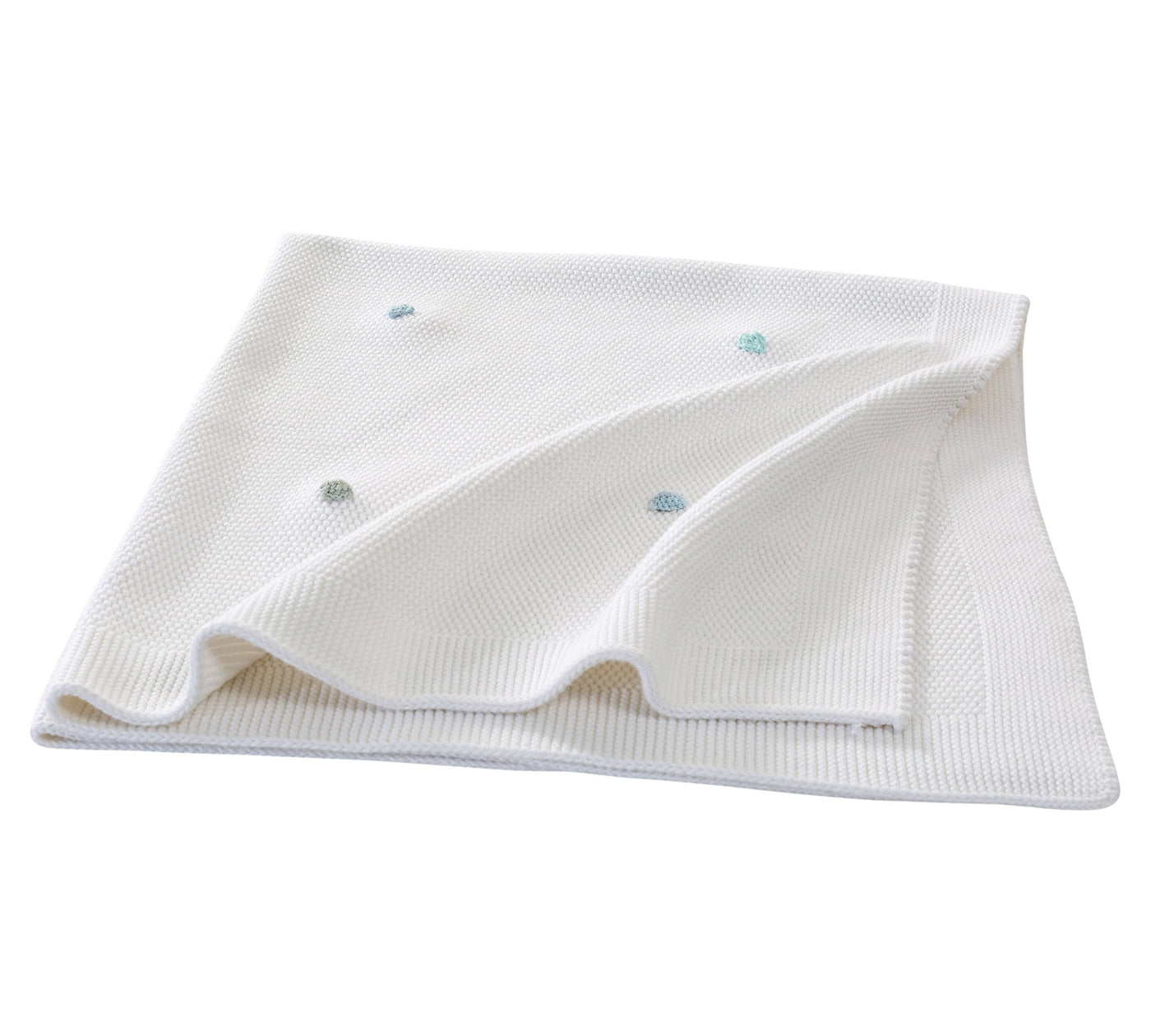 Tricot Baby Blanket Blue-stone Point [90x90 Cm] - ON ORDER ONLY