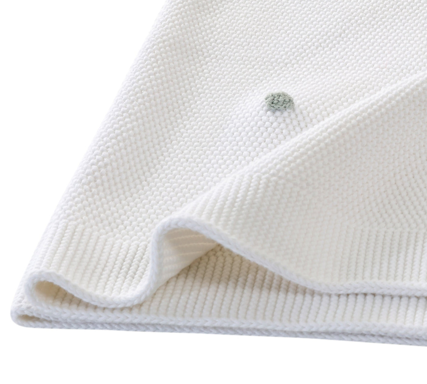 Tricot Baby Blanket Blue-stone Point [90x90 Cm] - ON ORDER ONLY