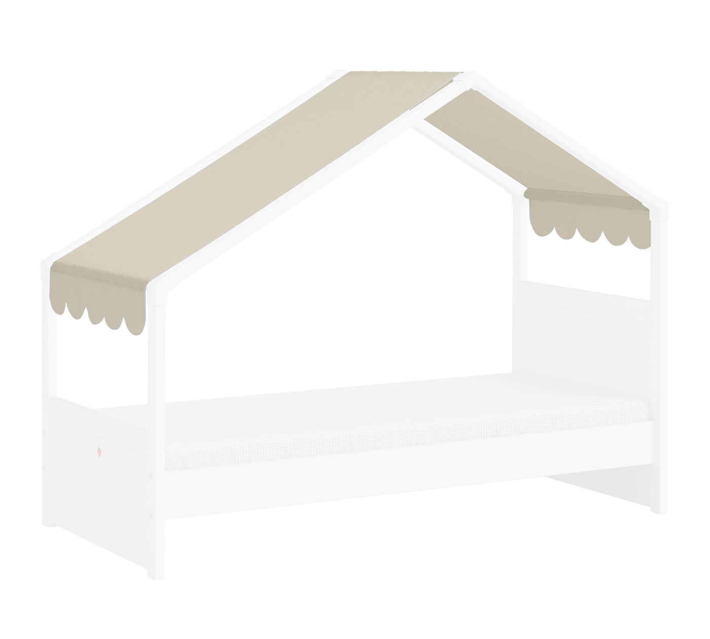 Montes Side Roof Bed Tent [Cream] - ON ORDER ONLY