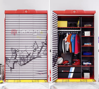 Champion Racer 3 Doors Wardrobe