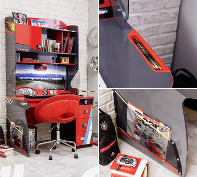 Champion Racer Concept Desk With Unit - ON ORDER ONLY