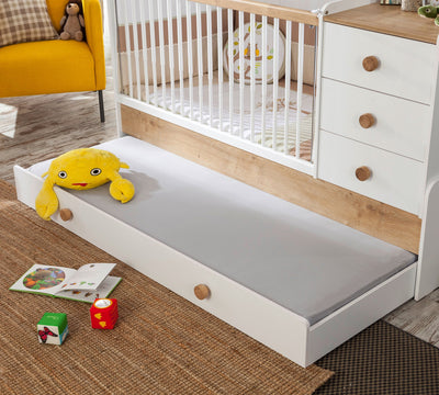 Natura Baby Sl Convertible Baby Bed [With Parent Bed] [80x180 Cm]